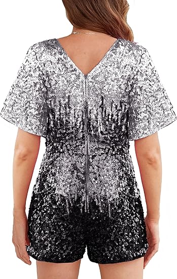 Mono corto con lentejuelas para mujer, brillante - Quierox - Tienda Online