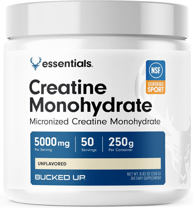 Monohidrato de creatina micronizada pura Bucked Up para mujeres y hombres 250g - Quierox - Tienda Online