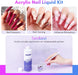 Monómero acrílico líquido Saviland de 240 ml con 3 pinceles para aplicación en kit de uñas - Quierox - Tienda Online