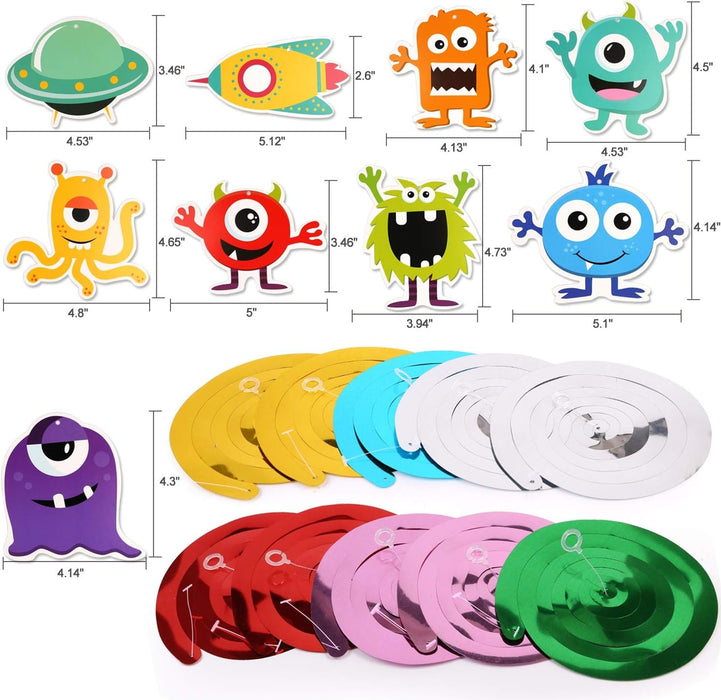 Monster Bash Decoraciones para fiesta de cumpleaños de y pancarta colgante, al azar - Quierox - Tienda Online