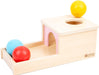 Montessori Caja de permanencia de objetos con bandeja de tres bolas - Quierox - Tienda Online