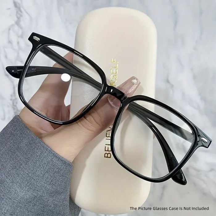 Montura de gafas de moda, retro con lente plana anti - azul - Quierox - Tienda Online