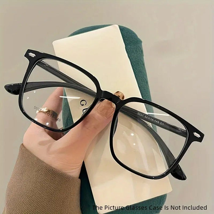 Montura de gafas de moda, retro con lente plana anti - azul - Quierox - Tienda Online