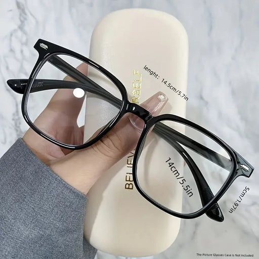 Montura de gafas de moda, retro con lente plana anti - azul - Quierox - Tienda Online