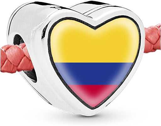 Mootael Charm de corazón de bandera colombiana - Quierox - Tienda Online
