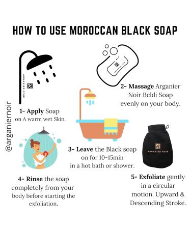 Moroccan Black Soap Jabón Exfoliante - Quierox - Tienda Online