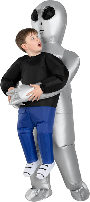 Morph Disfraz de alienígena plateado para niños, disfraz inflable de alienígena para niños - Quierox - Tienda Online