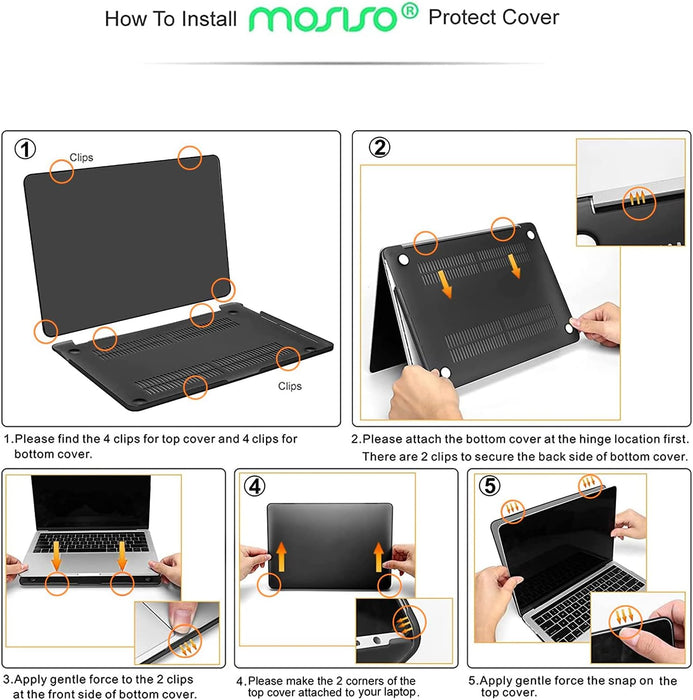 MOSISO - Funda rígida de plástico con protector para teclado y pantalla, MacBook Pro - Quierox - Tienda Online