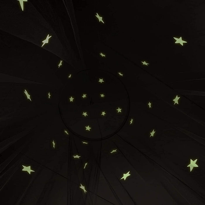 Mosquitera para cama con estrellas fluorescentes que brillan en la oscuridad, para niños - Quierox - Tienda Online