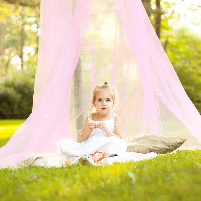 Mosquitera para cama con estrellas fluorescentes que brillan en la oscuridad, para niños - Quierox - Tienda Online