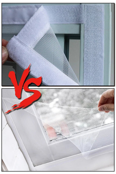 Mosquiteras para ventanas autoadhesivas y reutilizables, blancas, de tul, lavables - Quierox - Tienda Online