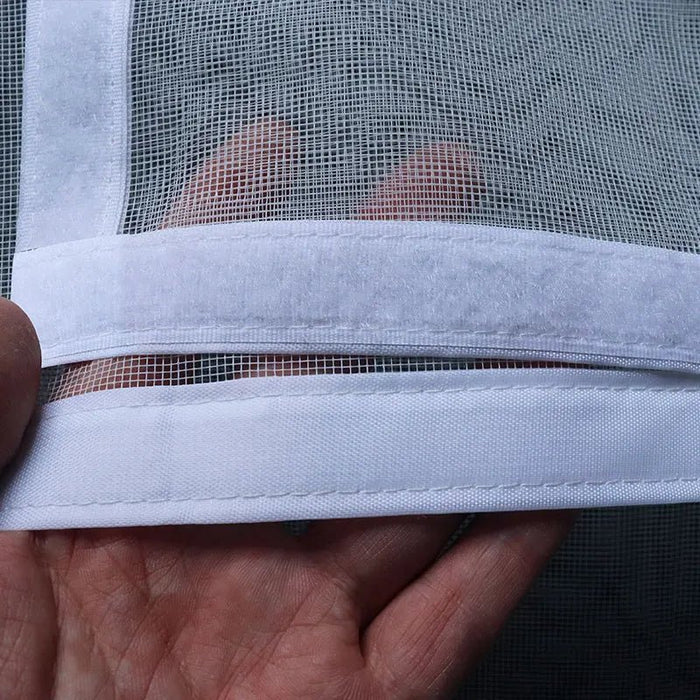 Mosquiteras para ventanas autoadhesivas y reutilizables, blancas, de tul, lavables - Quierox - Tienda Online