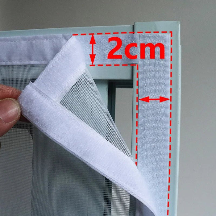 Mosquiteras para ventanas autoadhesivas y reutilizables, blancas, de tul, lavables - Quierox - Tienda Online