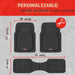 Motor Trend FlexTough Alfombrillas de Suelo para Coches, Alfombrillas - Quierox - Tienda Online