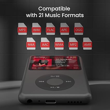 MP3 con Bluetooth, 128 GB, reproductor de música digital portátil - Quierox - Tienda Online