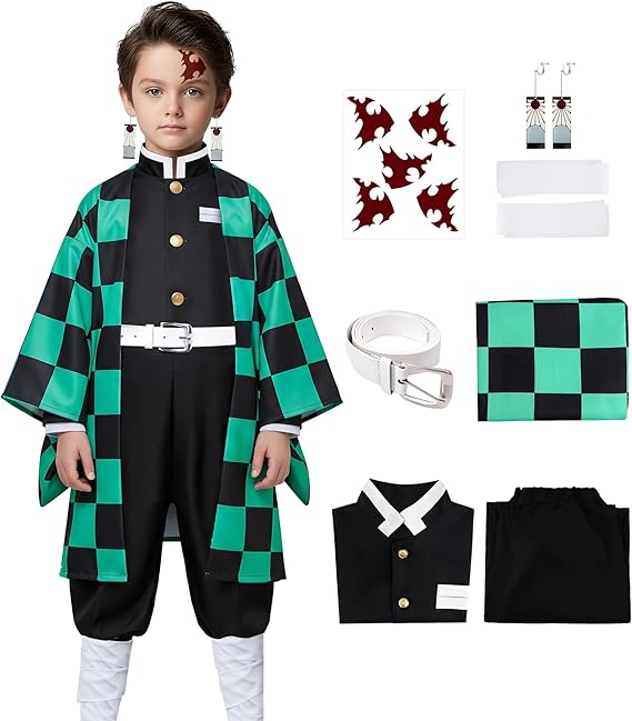 Mscawow Disfraz de anime para niños, conjunto de kimono para cosplay - Quierox - Tienda Online