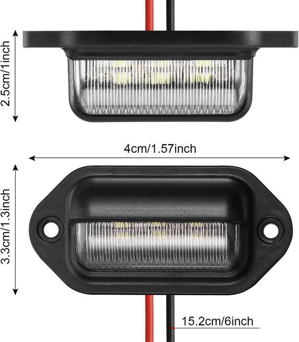 Mudder Paquete de 8 luces LED de matrícula de 12 V - Quierox - Tienda Online