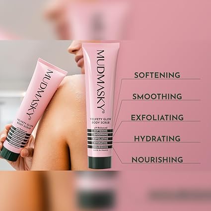 Mudmasky Exfoliante corporal Velvety Glow de 6.0 onzas - Quierox - Tienda Online