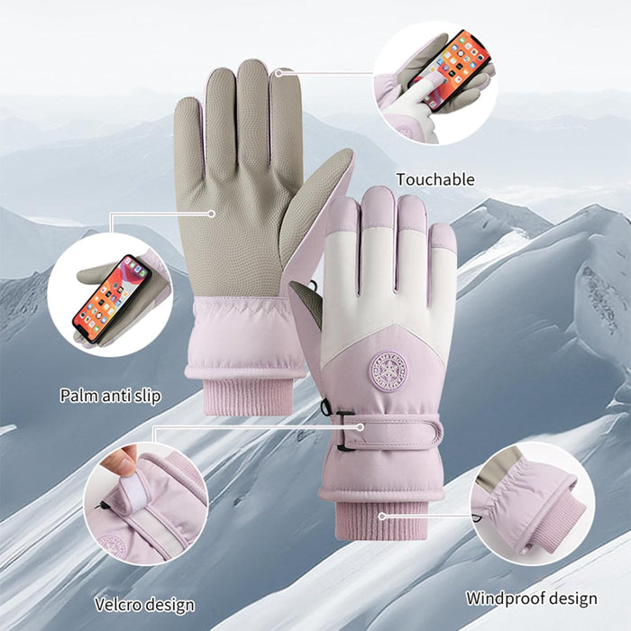 Muloo Guantes de invierno térmicos para pantallas táctiles, guantes de esquí - Quierox - Tienda Online