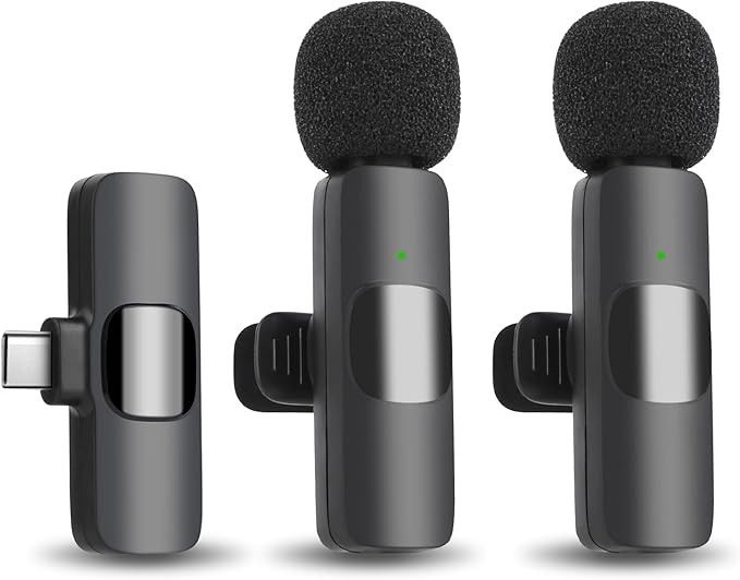 MUSBUS Paquete de 2 micrófonos inalámbricos Lavalier - Quierox - Tienda Online