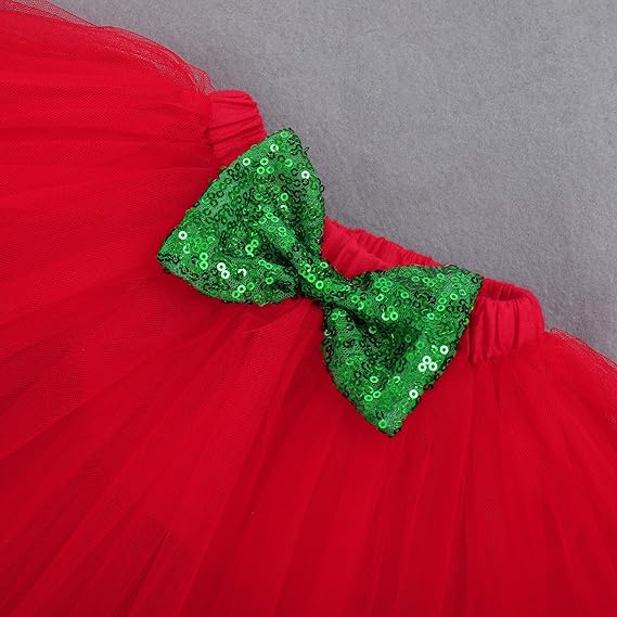 My First Christmas falda tutú de tul de princesa, diadema y calentadores de piernas, juego de ropa de 3 piezas - Quierox - Tienda Online