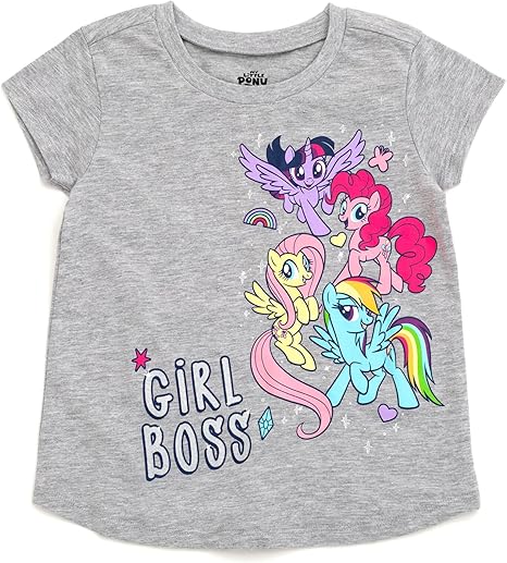 My Little Pony Camiseta para niñas pequeñas, gris jaspeado - Quierox - Tienda Online