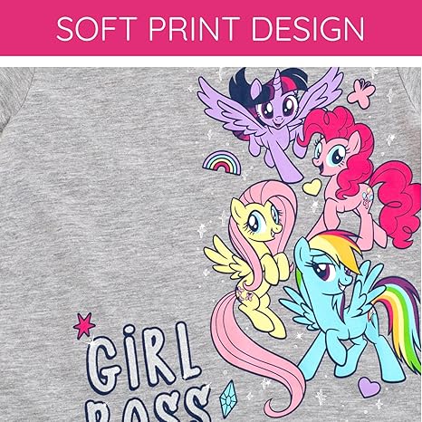 My Little Pony Camiseta para niñas pequeñas, gris jaspeado - Quierox - Tienda Online