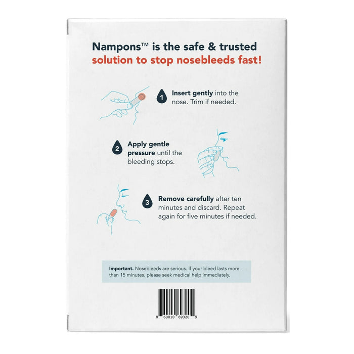 Nampons Tapones para Sangrado Nasal Tapones Nasales , 3 Unidades - Quierox - Tienda Online