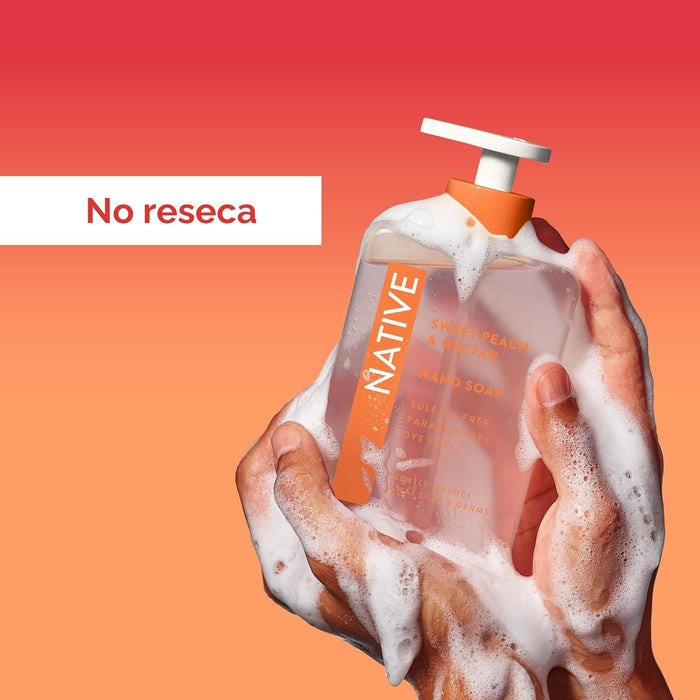 Native Jabón líquido para manos, aroma a melocotón dulce y néctar - Quierox - Tienda Online
