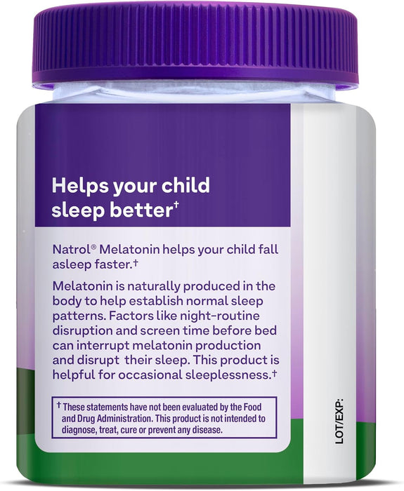 Natrol Melatonina para niños de 1 mg, suplemento para un sueño reparador, gomitas para dormir para niños - Quierox - Tienda Online