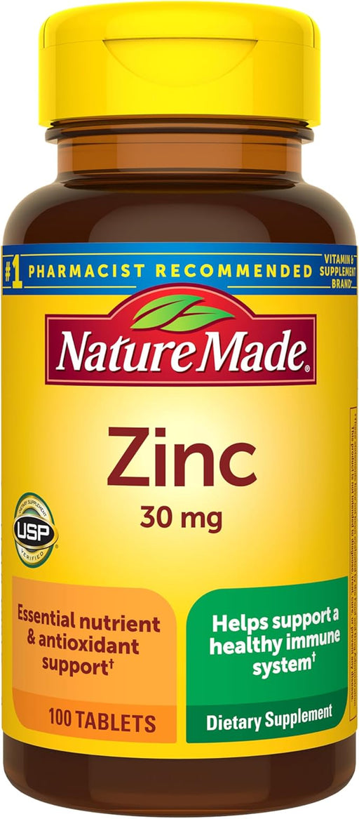 Nature Made Zinc 30 mg suplemento para hombres y mujeres - Quierox - Tienda Online