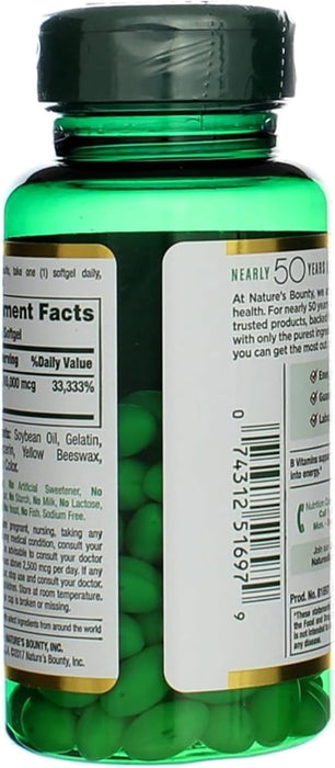 Nature's Bounty Biotina 10,000 mcg, cápsulas blandas líquidas de liberación rápida - Quierox - Tienda Online