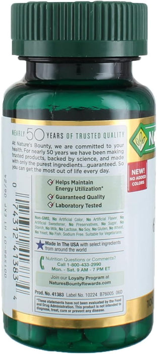 Nature's Bounty Hierro 65 mg de 100 tabletas (325 mg sulfato ferroso) - Quierox - Tienda Online