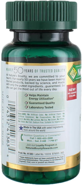 Nature's Bounty Hierro 65 mg de 100 tabletas (325 mg sulfato ferroso) - Quierox - Tienda Online