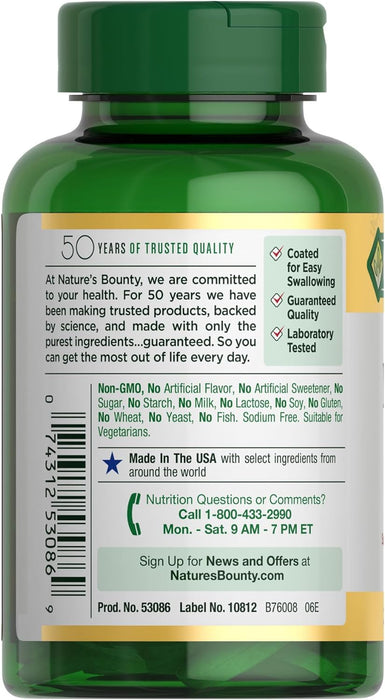 Nature's Bounty Magnesio, salud ósea y muscular, apoyo para todo el cuerpo, comprimidos - Quierox - Tienda Online