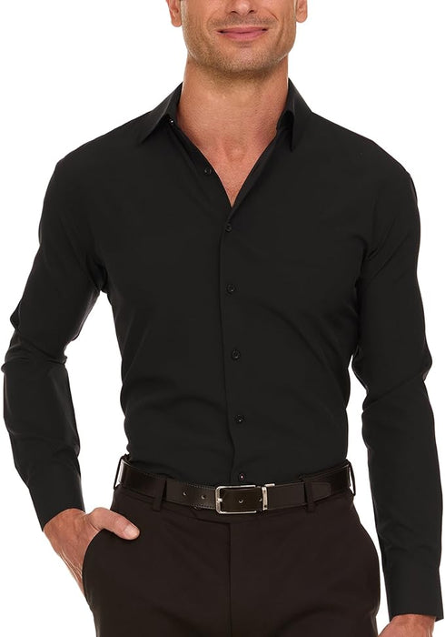 Nautica Slim Fit Camisas de vestir para hombre de manga larga - Quierox - Tienda Online