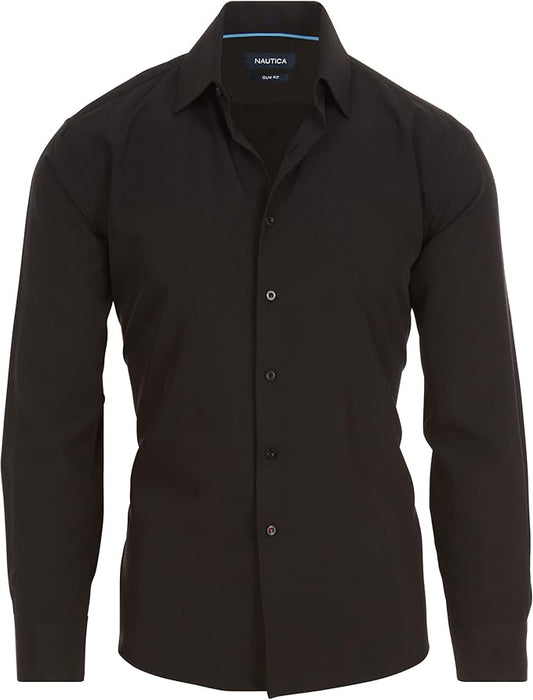 Nautica Slim Fit Camisas de vestir para hombre de manga larga - Quierox - Tienda Online