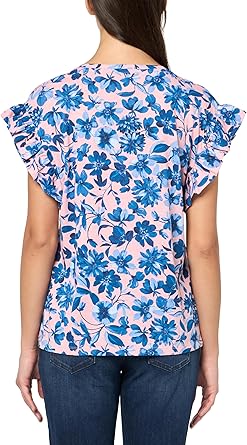 Nautica Top liso de algodón de manga corta para mujer - Quierox - Tienda Online