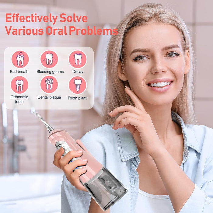 NBGRLVS Limpiador dental con agua, 6 modos, 6 puntas y estuche de almacenamiento - Quierox - Tienda Online