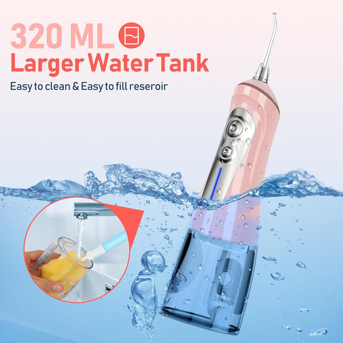 NBGRLVS Limpiador dental con agua, 6 modos, 6 puntas y estuche de almacenamiento - Quierox - Tienda Online