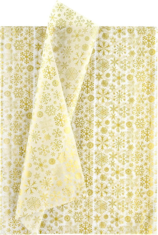 NEBURORA 60 hojas de papel de seda navideño con copos de nieve - Quierox - Tienda Online