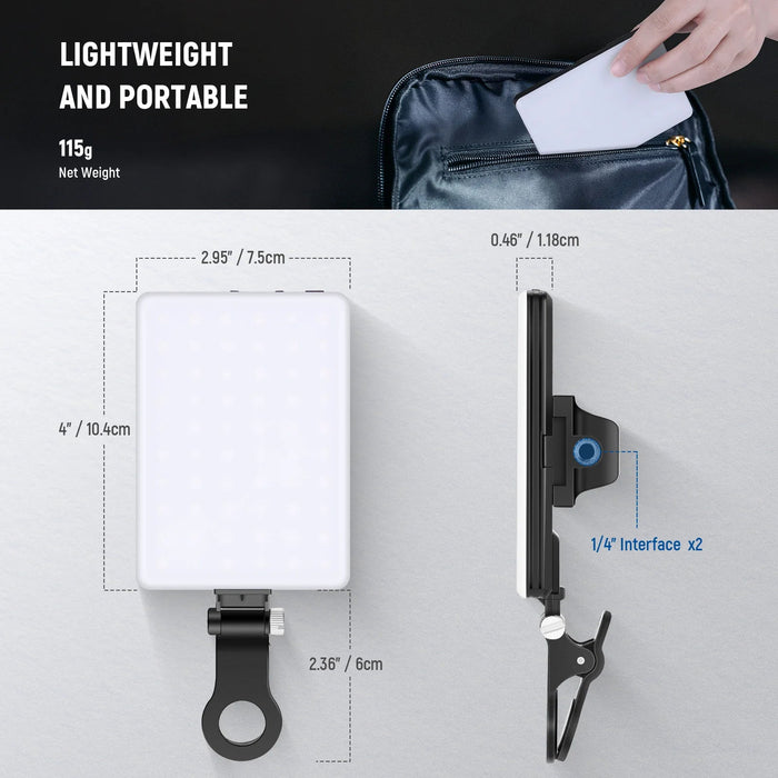 NEEWER BASICS NL - 60AI Luz para selfies con clip para teléfono - Quierox - Tienda Online