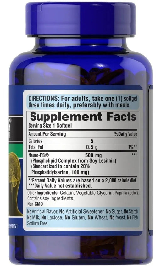 Neuro Ps 120 cápsulas 100 mg de fosfátido natural - Quierox - Tienda Online