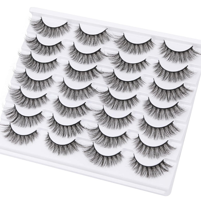 Newcally Pestañas postizas de visón de aspecto natural, ojo de gato - Quierox - Tienda Online