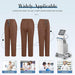 Niaahinn Conjunto de uniforme médico para mujer blusa con cuello y pantalones cargo - Quierox - Tienda Online