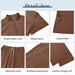 Niaahinn Conjunto de uniforme médico para mujer blusa con cuello y pantalones cargo - Quierox - Tienda Online