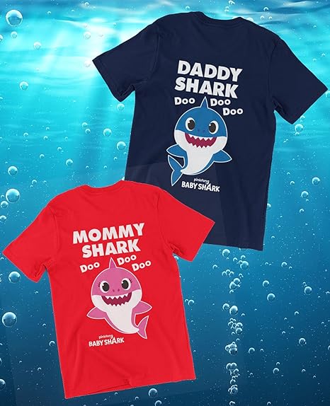 Nickelodeon Conjunto de camisetas de baby shark para papá y mamá - Quierox - Tienda Online