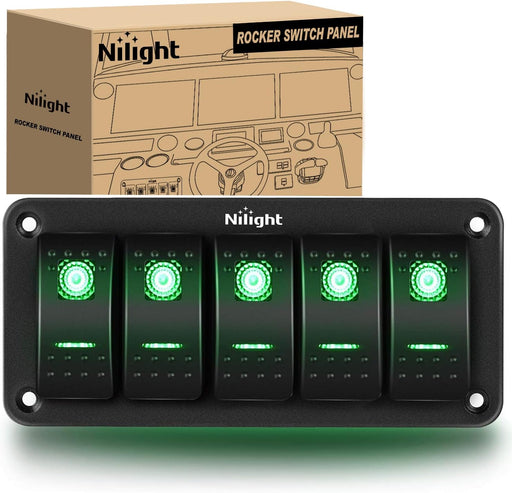 Nilight Panel de interruptor basculante de 5 bandas - Quierox - Tienda Online
