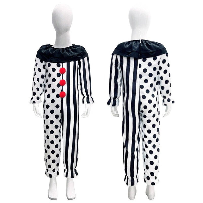 Niños Terrifier Disfraz de Cosplay Horror Negro Blanco Payaso - Quierox - Tienda Online
