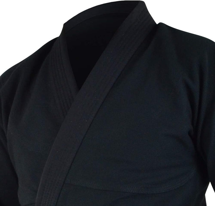 NO PATCH Kimonos brasileños de Jiu Jitsu - cinta Blanco (A2, negro) - Quierox - Tienda Online